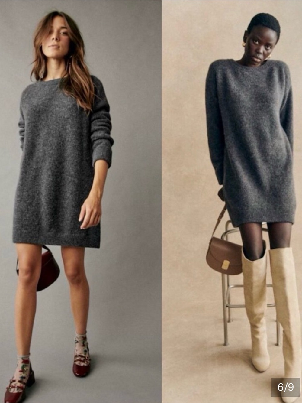 Sezane Freja Sweater Dress